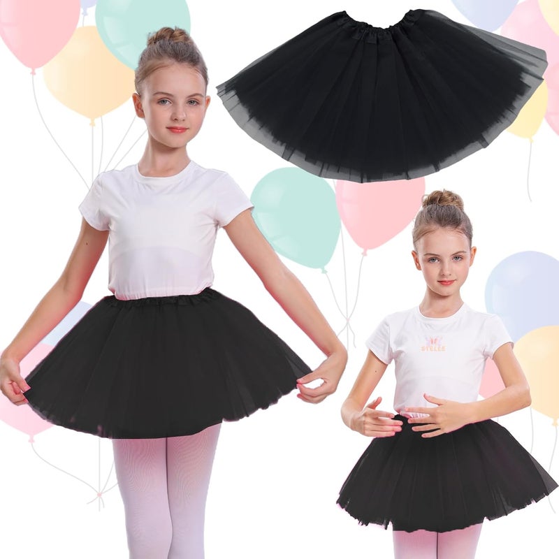 WINROLA Girls Tutu Skirt 3 Layered Tulle Tutu Skirts for 0-8 Year, Birthday Dance Kids Halloween Costume Cosplay Party Supplies - Image 2